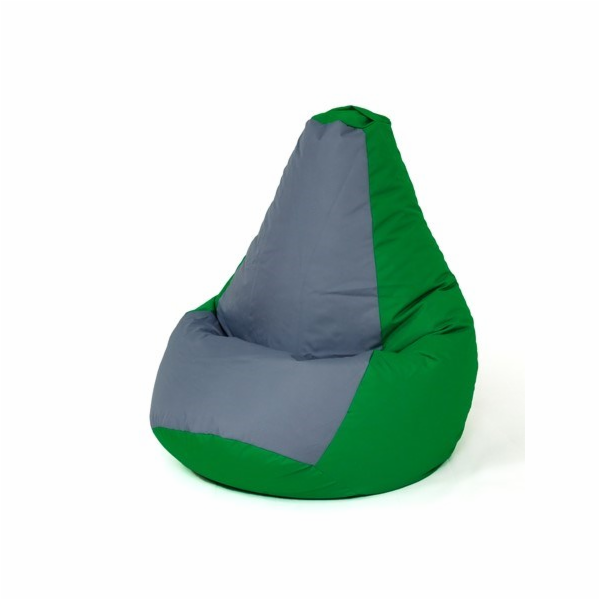 Sako taška pouffe Hruška zelenošedá XL 130 x 90 cm