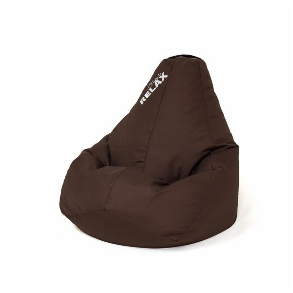 Sako bag pouffe čokoládová hruška XL 130 x 90 cm
