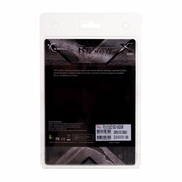 DDR3 16GB (2x8GB) RipjawsX 2133MHz CL10 XMP