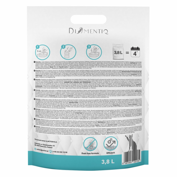 DIAMENTIQ Ocean Breeze - Stelivo pro kočky - 3 8 l