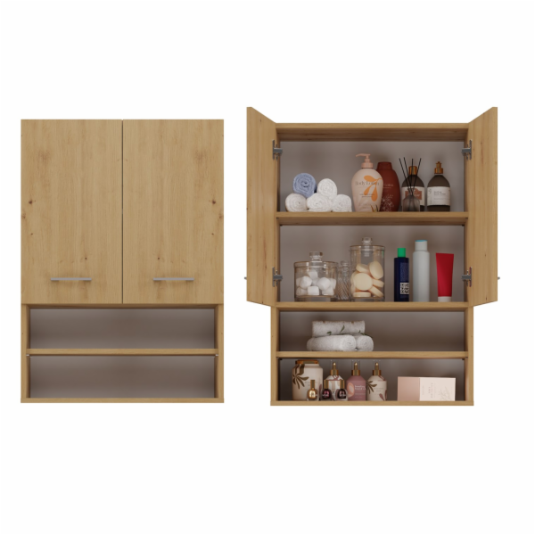 Topeshop POLA MINI DK ARTISAN koupelnová úložná skříňka Dub