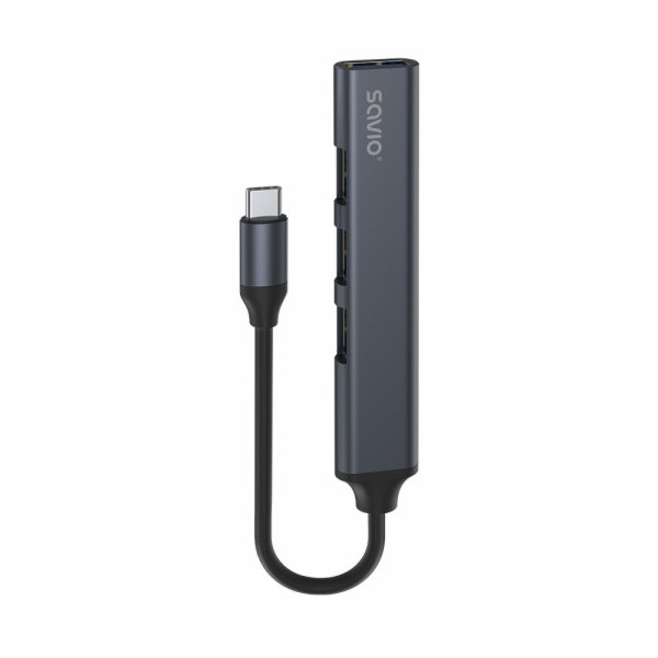 SAVIO AK-71 USB-C hub – 3 x USB-A 2.0 1 x USB-A 3.0 4 v 1...