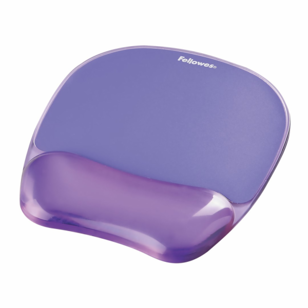 Fellowes CRYSTAL Mouse & Wrist Pad gel fialový