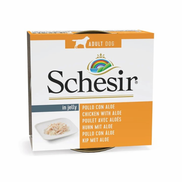 SCHESIR in jelly Chicken with aloe - mokré krmivo pro psy...