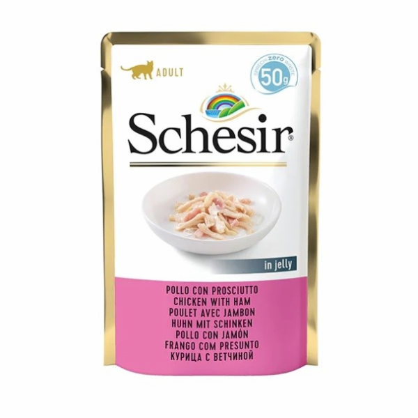 SCHESIR v želé Kuře se šunkou - mokré krmivo pro kočky - ...