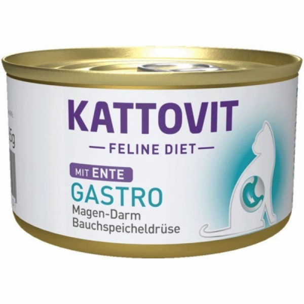 KATTOVIT Feline Diet Gastro Duck - mokré krmivo pro kočky...