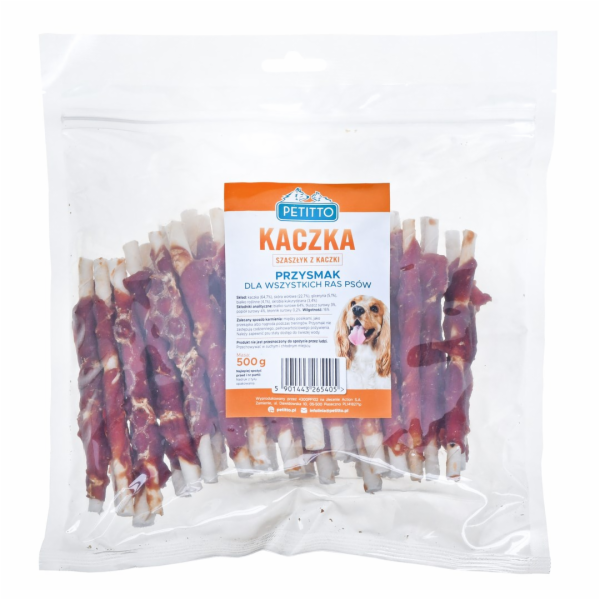 PETITTO Kachní kebab - pamlsek pro psy - 500 g