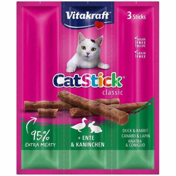 VITAKRAFT CatStick Classic Duck and rabbit - pamlsek pro ...