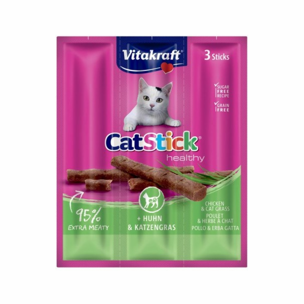 VITAKRAFT CatStick Mini Chicken with grass - pamlsek pro ...