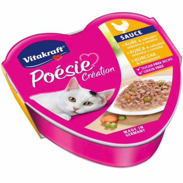VITAKRAFT POESIE CREATION SOS kuře/zelenina - vlhké krmiv...
