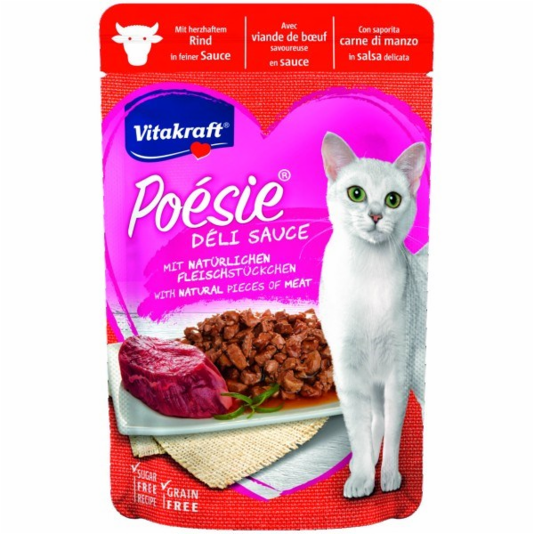VITAKRAFT POESIE DELICE hovězí - vlhké krmivo pro kočky -...
