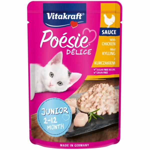 VITAKRAFT POESIE DELICE JUNIOR kuře - vlhké krmivo pro ko...