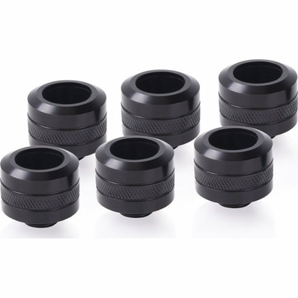 Eiszapfen PRO 16mm HardTube Fitting G1/4 - Deep Black Six...