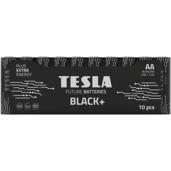 Tesla AA BLACK+ alkalická, (LR06, tužková, shrink) 10 ks ...