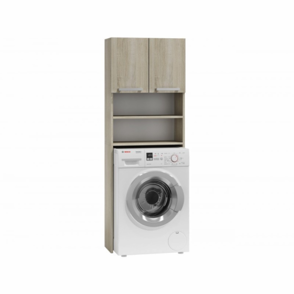 Topeshop PRALKA POLA SONOMA koupelnový doplněk Dub