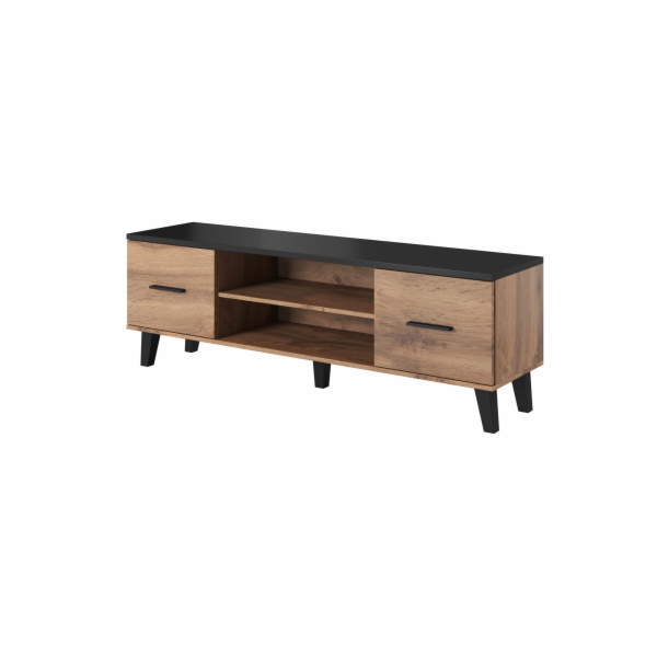 Cama TV stolek LOTTA 160 2D2K wotan dub/mat černá