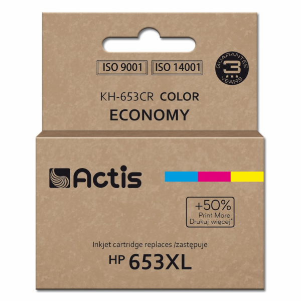 Actis KH-653CR, náhradní inkoust do tiskárny HP 653XL 3YM...