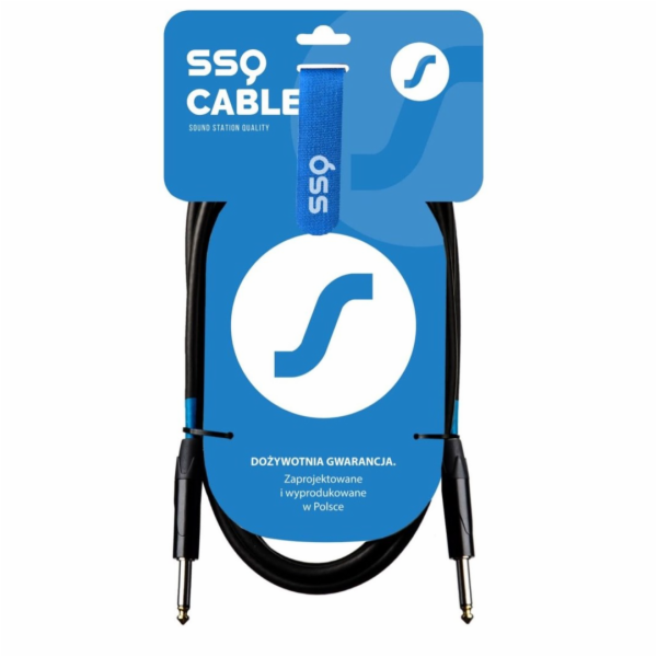 SSQ JMPJMP3 SS-1447 Kabel Jack Mono - Jack Mono 3 m Černá