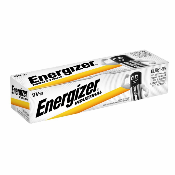 Energizer 6LR61/12 Industrial 9V 12pack
