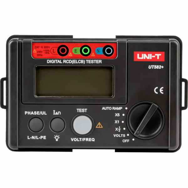 Digitální tester přepínacích jednotek RCD UNI-T UT582+