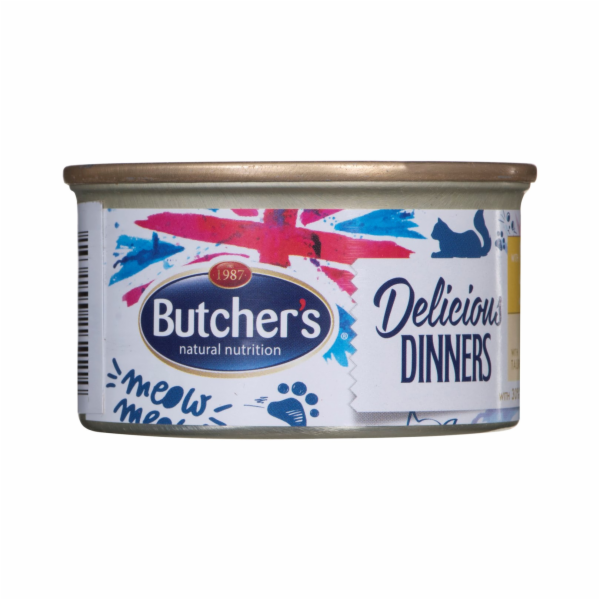 BUTCHER S Delicious Dinners Kuře s krůtím masem - mokré k...