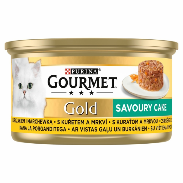 GOURMET GOLD - Slaný dort s kuřecím masem a mrkví 85g