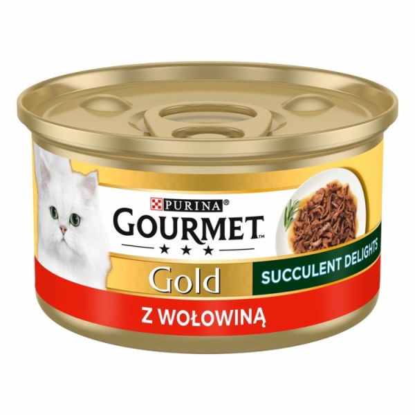 PURINA Gourmet Gold Succulent Delights Beef - mokré krmiv...