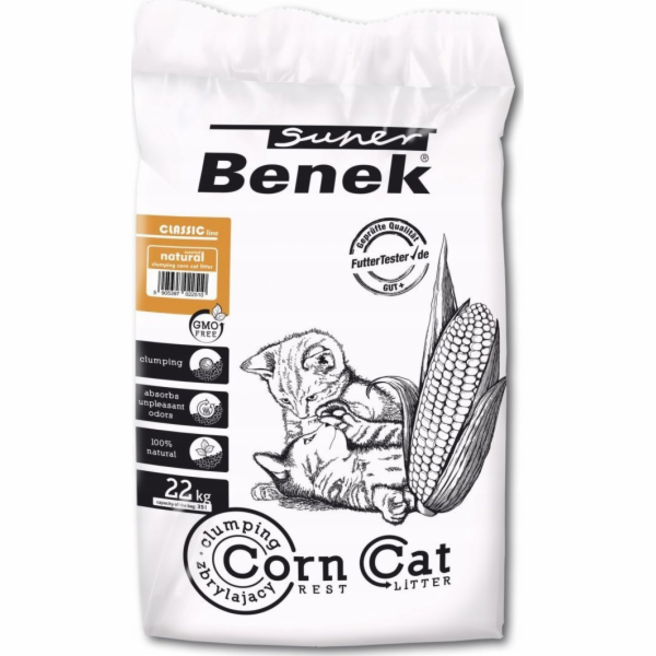 SUPER BENEK Corn Classic Corn stelivo pro kočky Natural C...