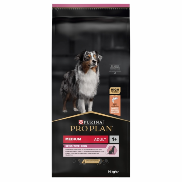 Purina Medium Adult Sensitive Skin 14 kg Losos
