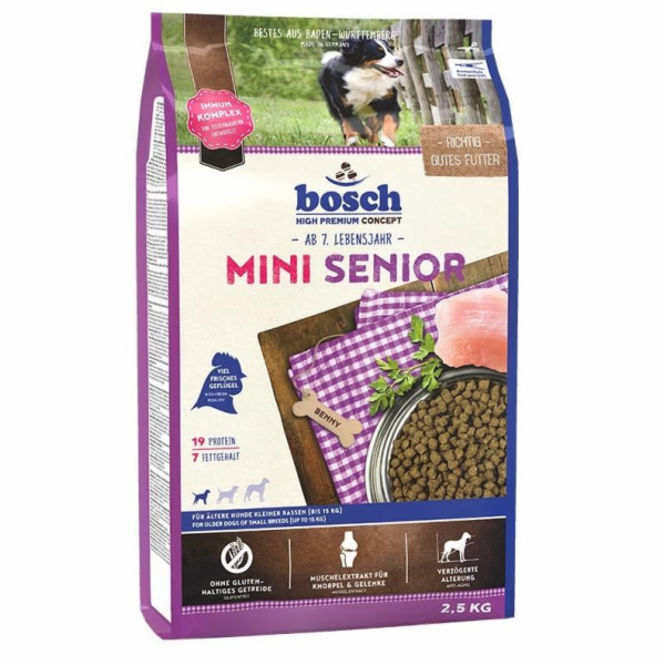 BOSCH Mini Senior - suché krmivo pro psy - 2 5 kg