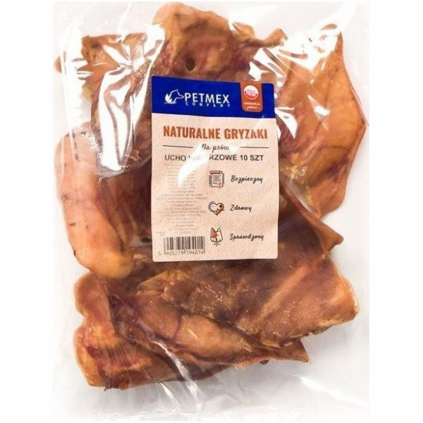 Žvýkačka pro psy PETMEX Vepřové ucho 40g 10 ks