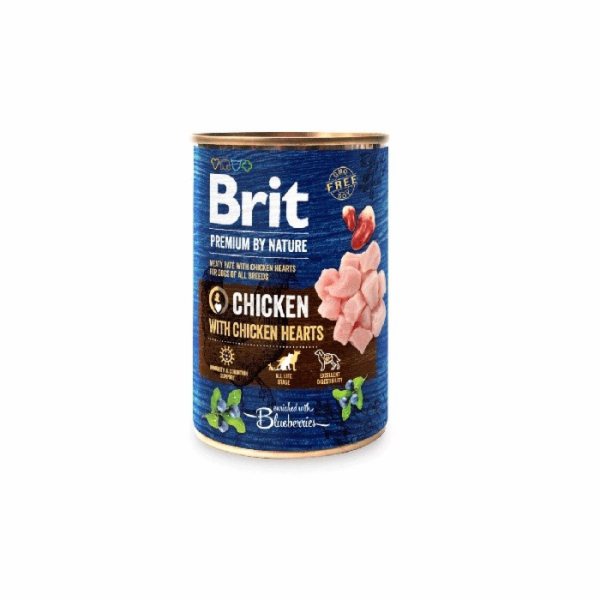 BRIT Premium by Nature Kuře se srdíčky - mokré krmivo pro...