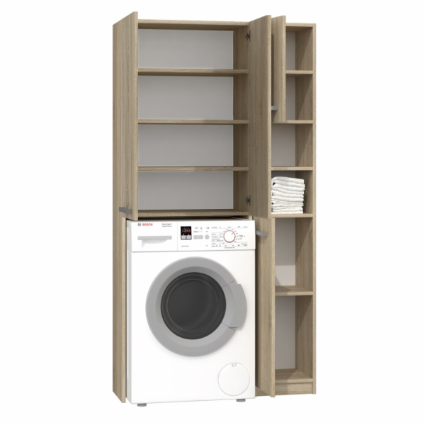 Topeshop ZESTAW MARPOL DD SONOMA koupelnový doplněk Dub