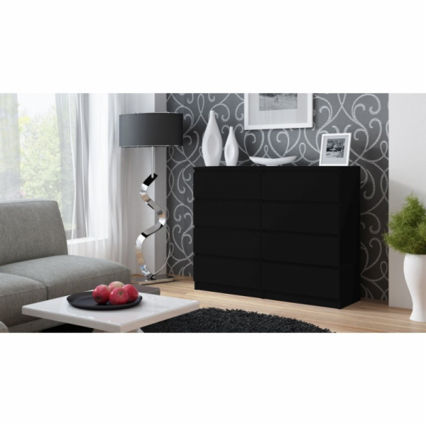 Topeshop M8 120, Komoda Malwa černá