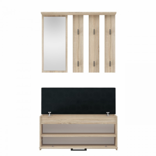 Šatní skříň PARMA 100x35x180 cm, dub sonoma