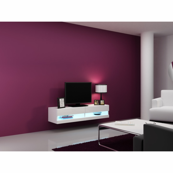 Cama Obývací skříň sestava VIGO NEW 13 bílá/bílý lesk