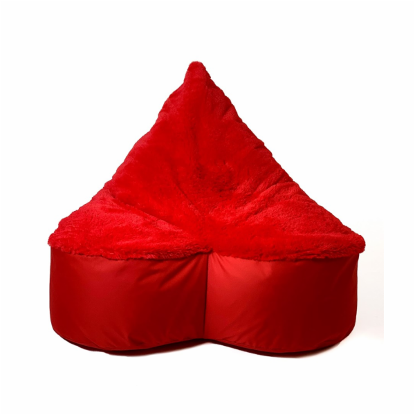 Sako taška pouffe Heart red XXL 140 x 100 cm
