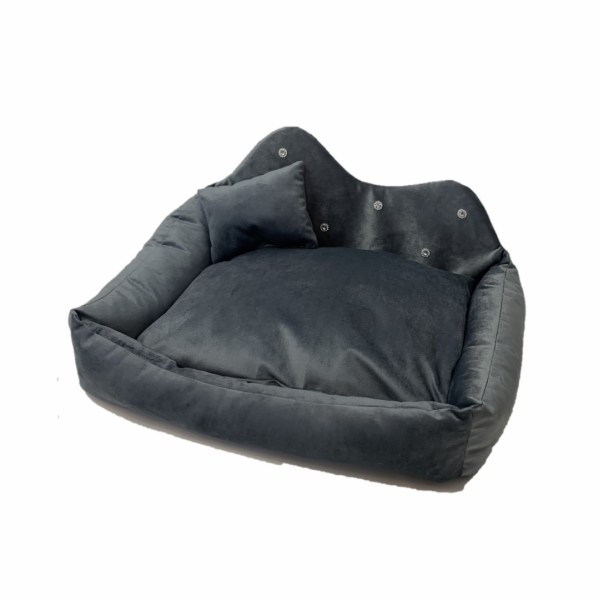 GO GIFT Prince šedý XL - pelíšek pro mazlíčky - 60 x 45 x...
