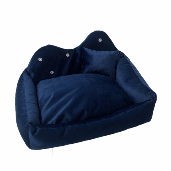 GO GIFT Prince tmavě modrá XXL - pelíšek pro mazlíčky - 7...