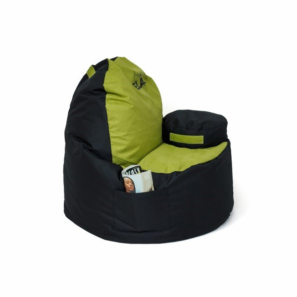 Sako bag pouffe Káva černo-olivová XXL 120 x 80 cm