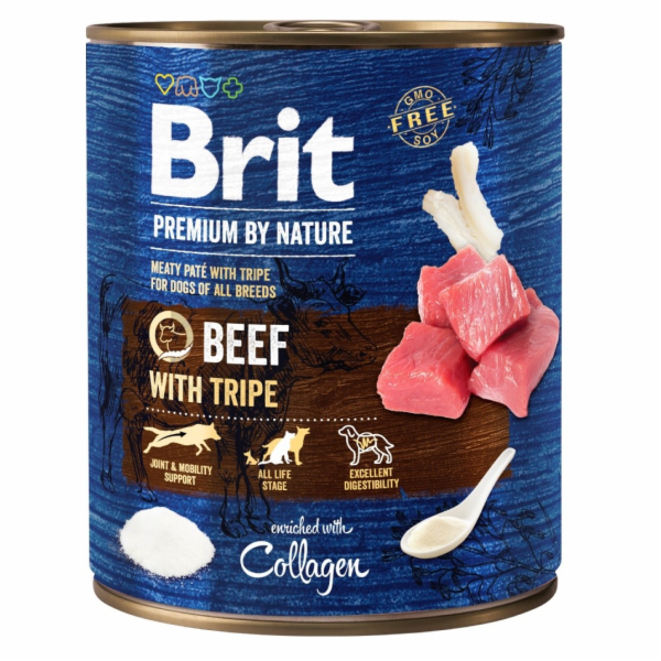 BRIT Premium by Nature Beef with tripe - mokré krmivo pro...