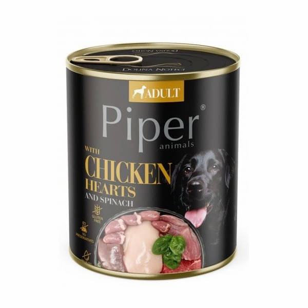 DOLINA NOTECI Piper Chicken hearts with spinach - Mokré k...