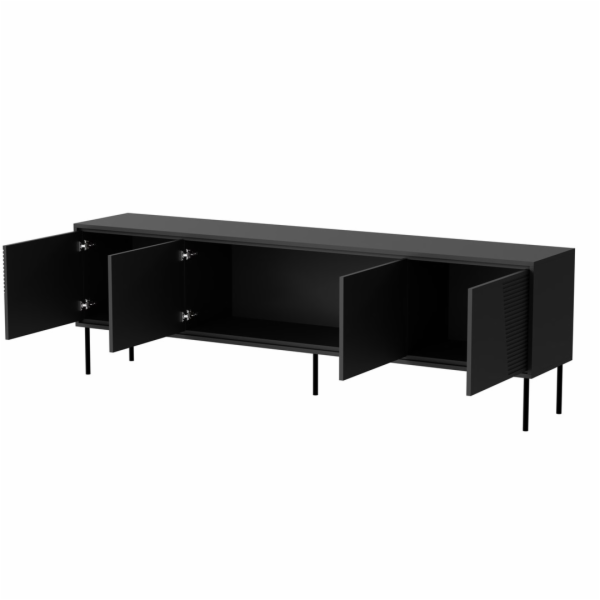 RTV skříň ABI 4D 200x38x62 černá mat