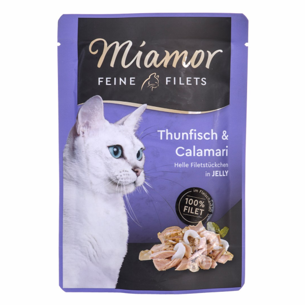 Miamorské kočky vlhké krmivo Tuňák s chobotnicí 100 g