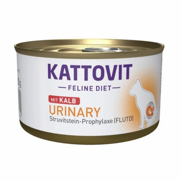 KATTOVIT Feline Diet Urinary Veal - mokré krmivo pro kočk...