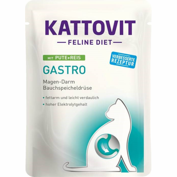 KATTOVIT Feline Diet Gastro Turecko s rýží - mokré krmivo...