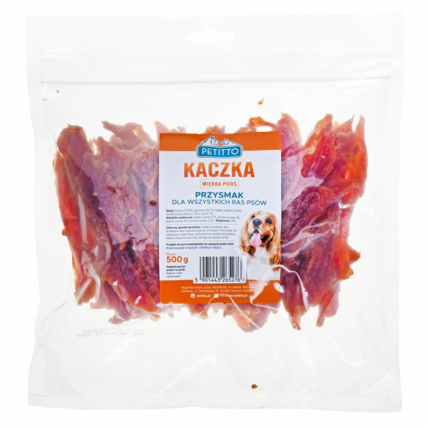 PETITTO Měkká kachní prsa - pamlsek pro psy - 500 g