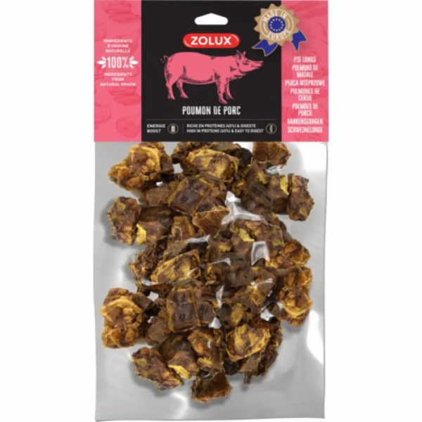 ZOLUX Vepřové plíce - Psí pamlsek - 150g