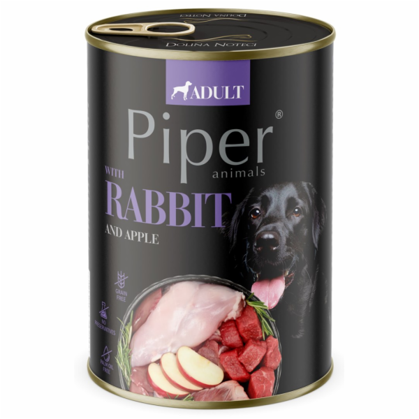 DOLINA NOTECI Piper Animals Rabbit and apple - wet dog fo...