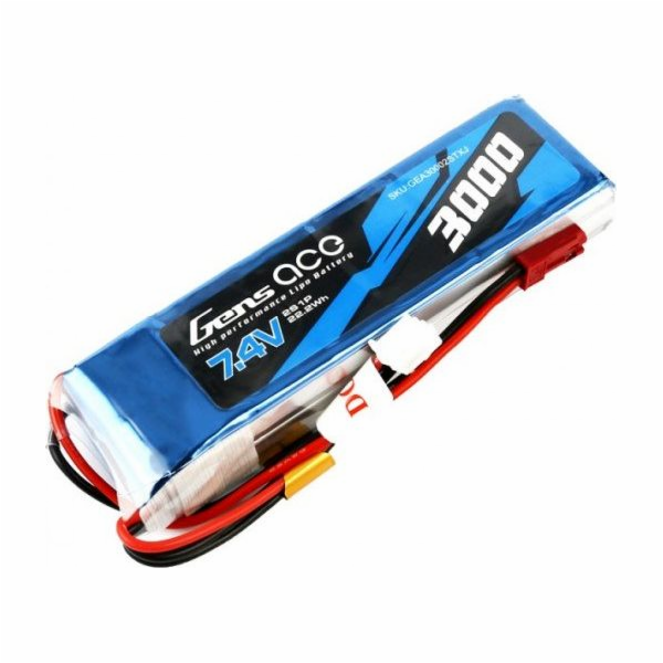 Baterie Gens Ace 3000mAh 7,4V 1C 2S1P LiPo